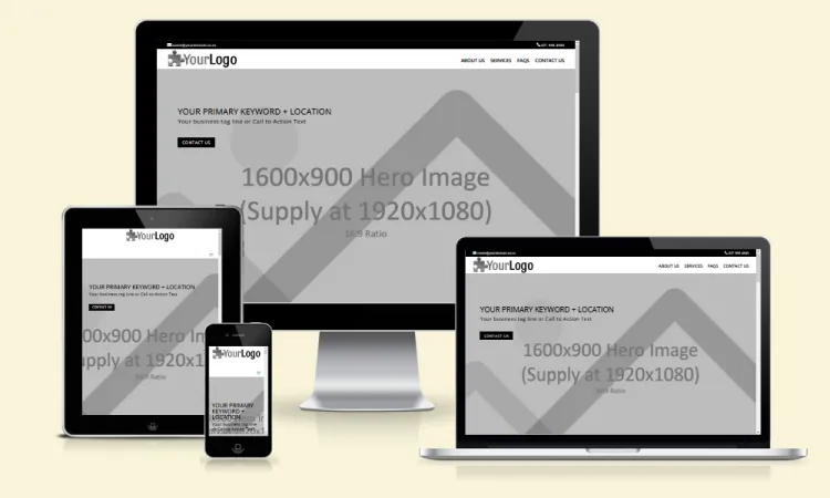 Get a One Page Mobile Responsive Business Website